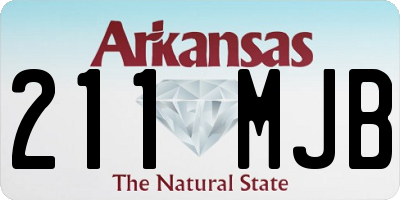 AR license plate 211MJB