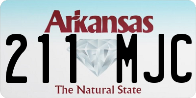 AR license plate 211MJC
