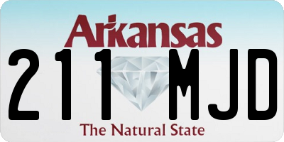 AR license plate 211MJD