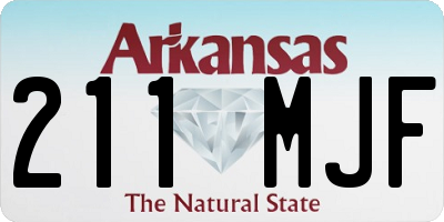 AR license plate 211MJF