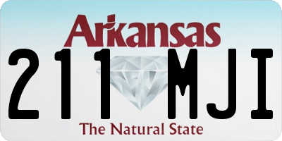 AR license plate 211MJI