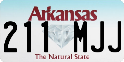 AR license plate 211MJJ