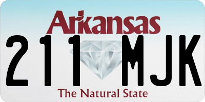 AR license plate 211MJK