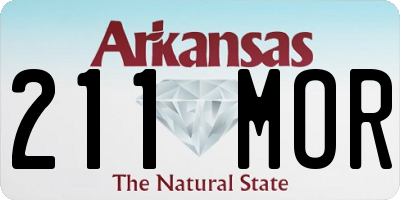 AR license plate 211MOR