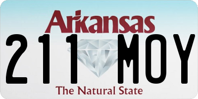AR license plate 211MOY