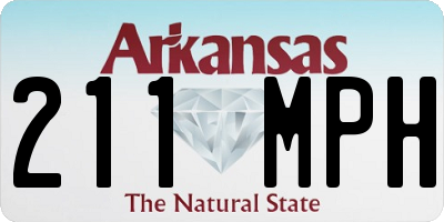 AR license plate 211MPH