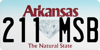 AR license plate 211MSB