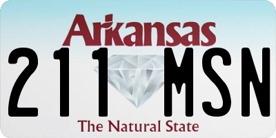 AR license plate 211MSN