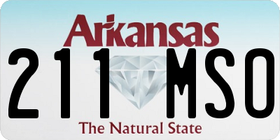 AR license plate 211MSO