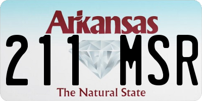 AR license plate 211MSR