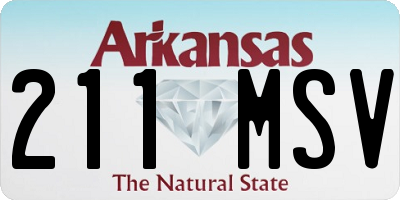 AR license plate 211MSV
