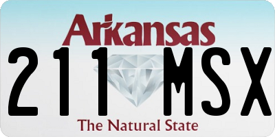 AR license plate 211MSX
