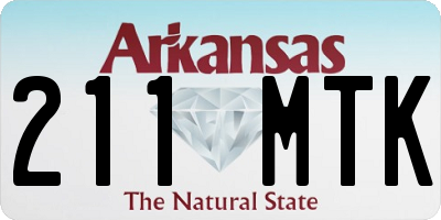 AR license plate 211MTK