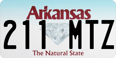 AR license plate 211MTZ