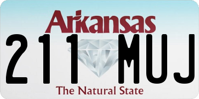 AR license plate 211MUJ