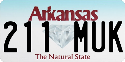 AR license plate 211MUK