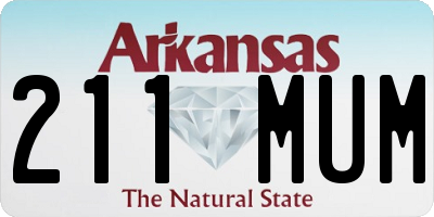 AR license plate 211MUM