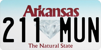 AR license plate 211MUN