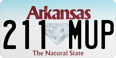 AR license plate 211MUP