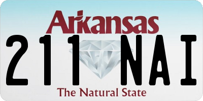 AR license plate 211NAI
