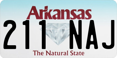 AR license plate 211NAJ