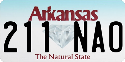 AR license plate 211NAO