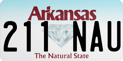 AR license plate 211NAU