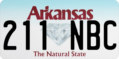 AR license plate 211NBC