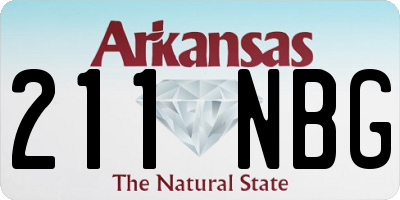 AR license plate 211NBG