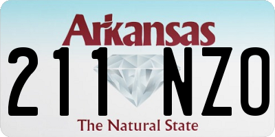 AR license plate 211NZO