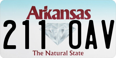AR license plate 211OAV