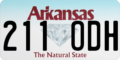 AR license plate 211ODH