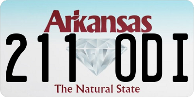 AR license plate 211ODI