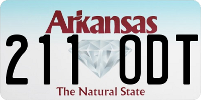 AR license plate 211ODT