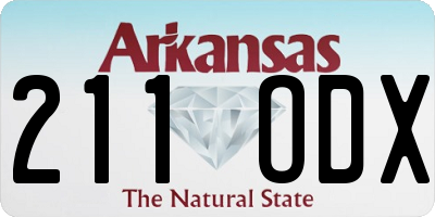 AR license plate 211ODX