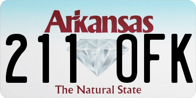 AR license plate 211OFK