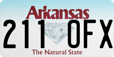 AR license plate 211OFX