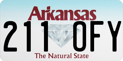 AR license plate 211OFY