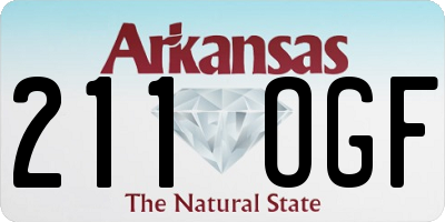 AR license plate 211OGF