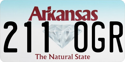 AR license plate 211OGR