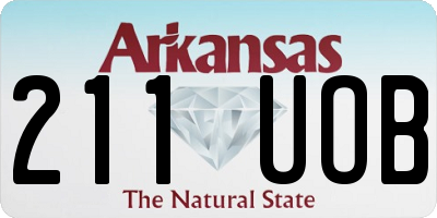 AR license plate 211UOB