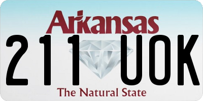 AR license plate 211UOK