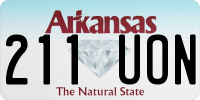 AR license plate 211UON
