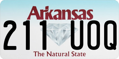 AR license plate 211UOQ