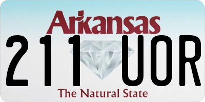 AR license plate 211UOR