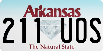 AR license plate 211UOS