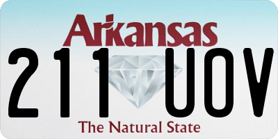 AR license plate 211UOV