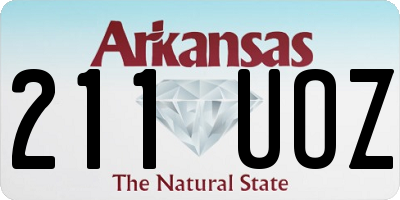 AR license plate 211UOZ