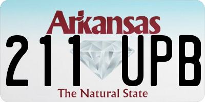 AR license plate 211UPB