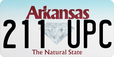 AR license plate 211UPC